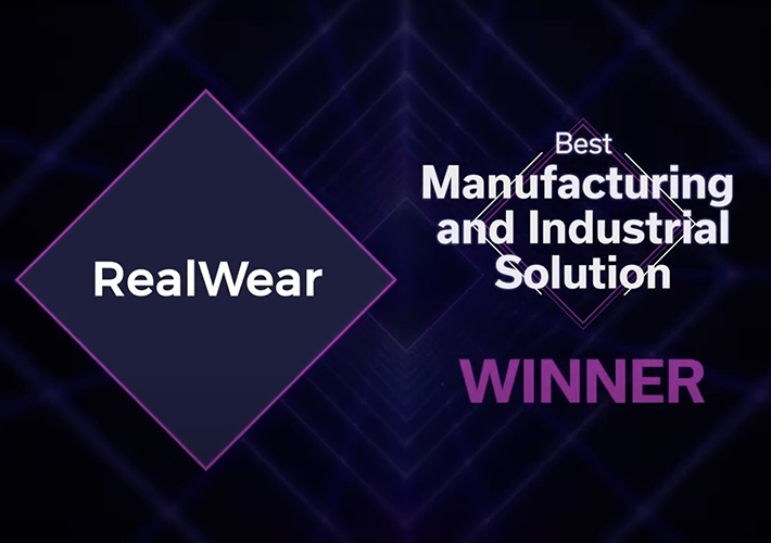 Foto RealWear gana el Premio a la Mejor Solución de Fabricación e Industrial en los XR Today Awards 2023.